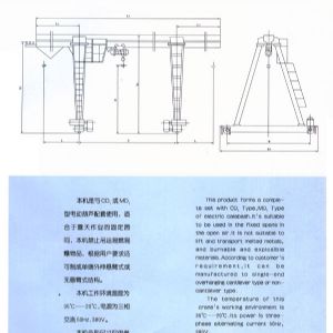 MH型（xíng）3-16噸電動（dòng）葫蘆單梁門式（shì）起重機（箱體形狀）